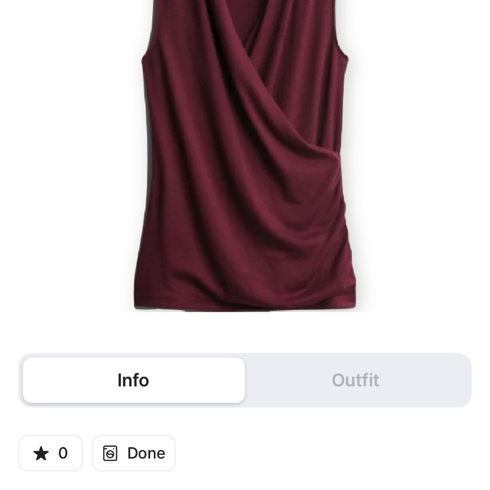Elegant Red Wrap Sleeveless Blouse
